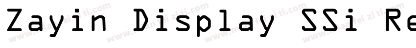 Zayin Display SSi Regular字体转换